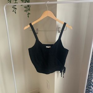 Madewell Tie Waist Crop Top